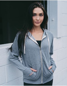 I-PRM90HTZ-Unisex Midweight French Terry Zip Hood 2